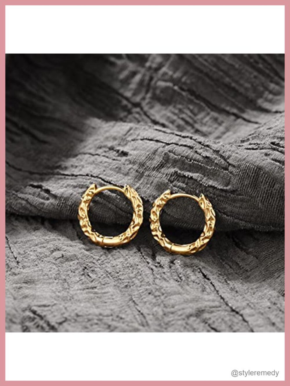14k Gold Plated Huggie Hoop Earrings Cubic Zirconia Small Hoops Lightweight - Picture 5 of 6
